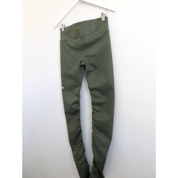NEW! Alo Yoga Idol Ruched Legging Green SZ S - Picture 12 of 15